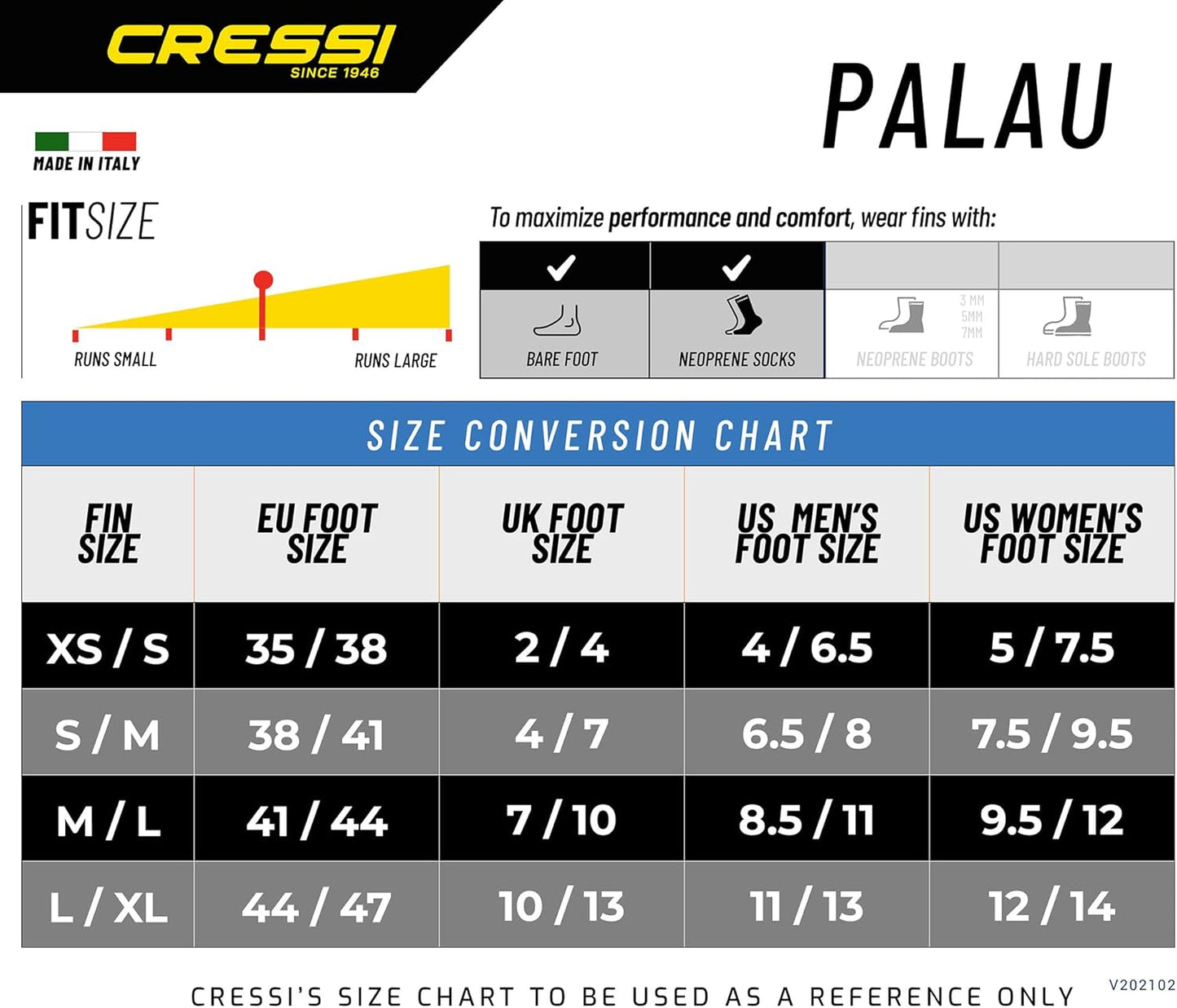 CRESSI PALAU LAF BLUE/AZURE