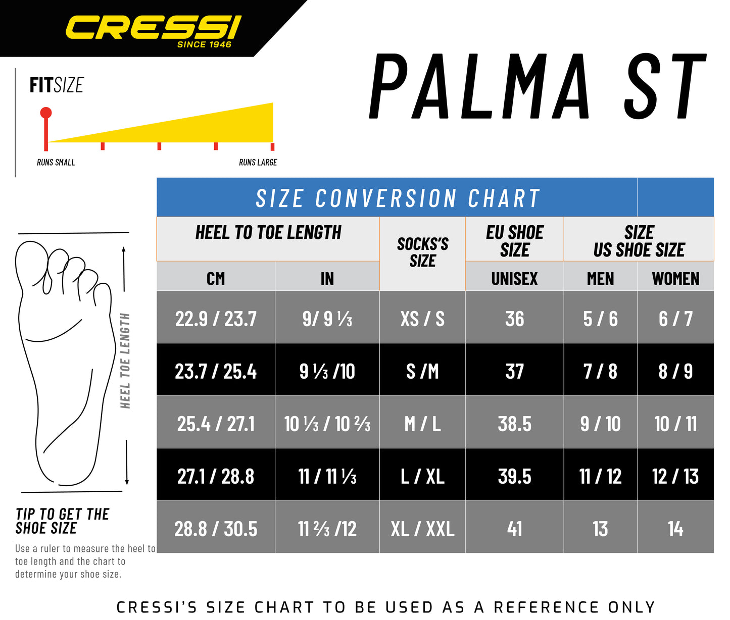 CRESSI PALMA ST 3MM SOCKS