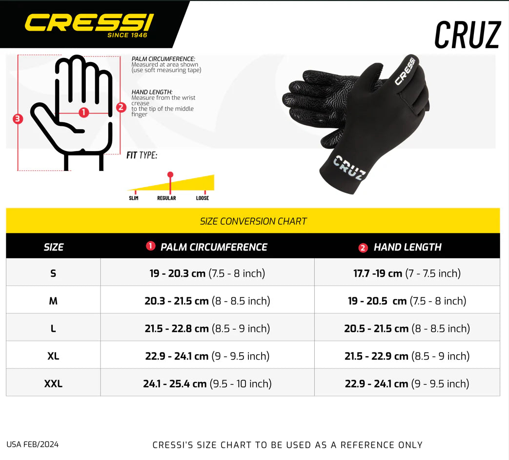 CRESSI CRUZ 3MM GLOVES