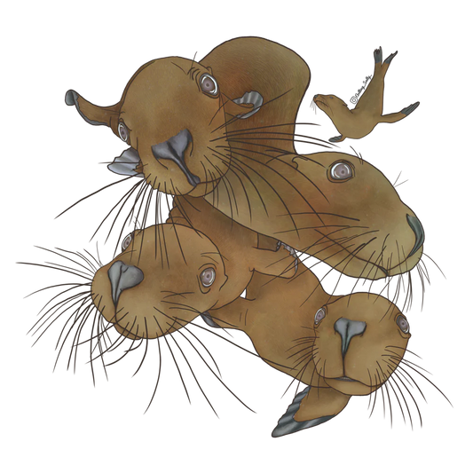 GETTING SALTY SEA LION STICKER