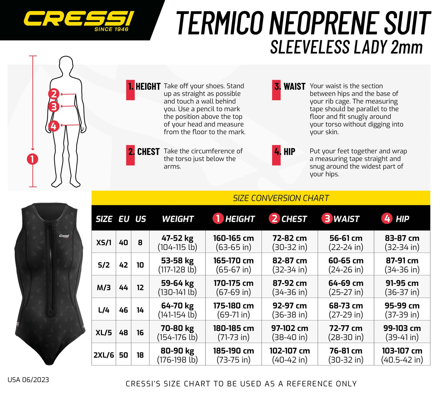 CRESSI TERMICO 2MM SWIMSUIT.
