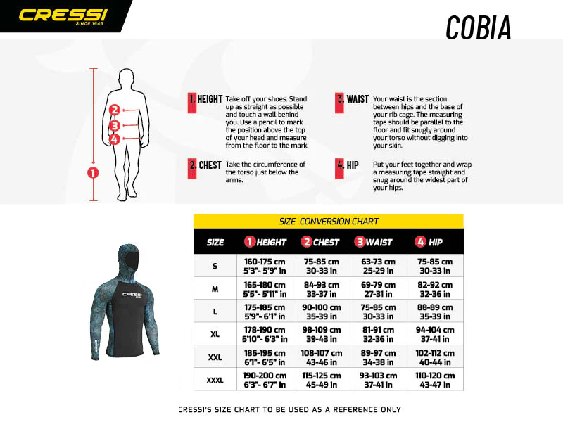 CRESSI COBIA RASH GUARD TOP BLUE