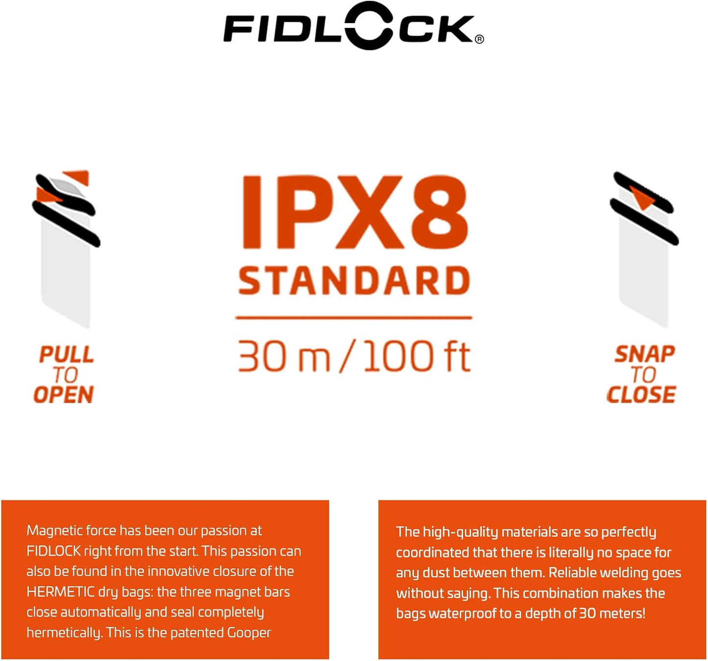 FIDLOCK HERMETIC DRY BAG MEDI