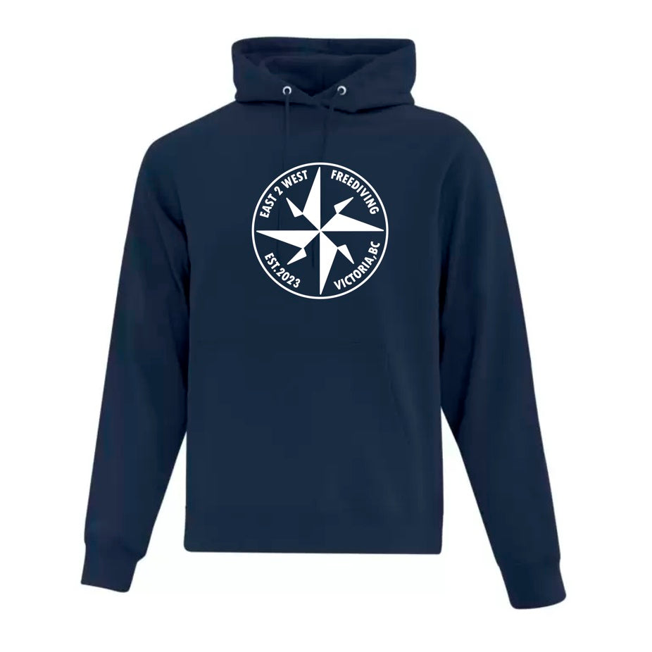 E2WF FLEECE HOODY NAVY BLUE
