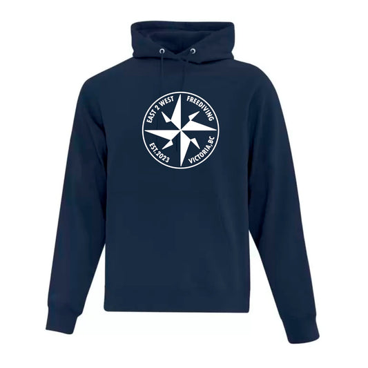 E2WF FLEECE HOODY NAVY BLUE