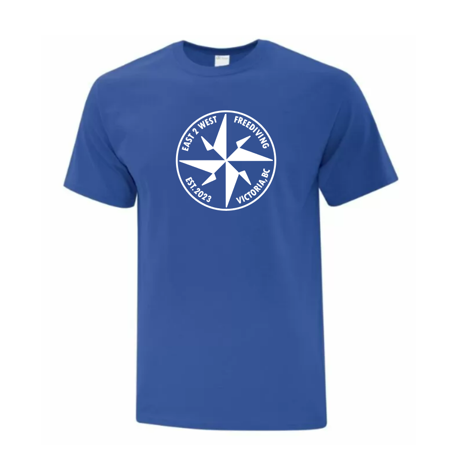 E2WF COTTON T-SHIRT ROYAL BLUE