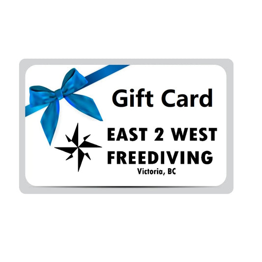 East 2 West Freediving Inc. Digital Gift Card