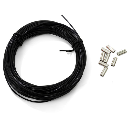 CRESSI 1.6MM BLACK MONOFILAMENT WITH CRIMPS