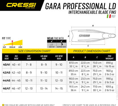 CRESSI GARA PROFESSIONAL LD
