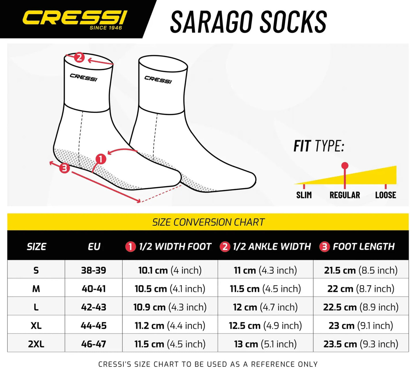 CRESSI SARAGO 7MM NEOPRENE SOCKS