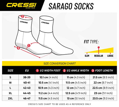 CRESSI SARAGO 7MM NEOPRENE SOCKS