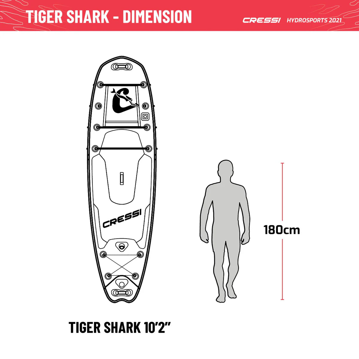 CRESSI TIGER SHARK ISUP SET