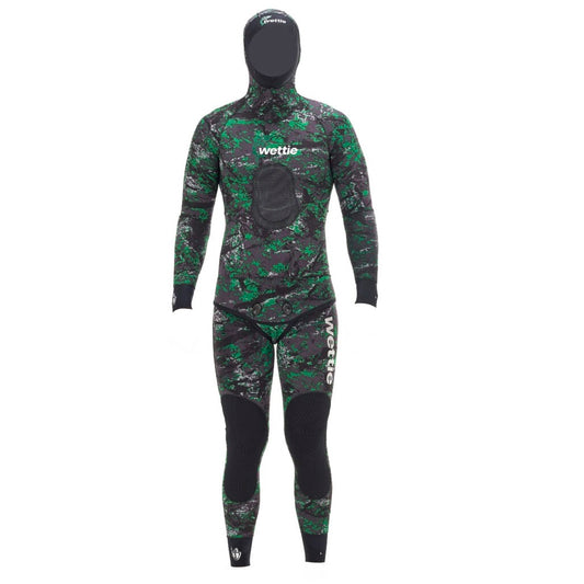 WETTIE OCEAN ARMOUR GREEN CAMO 7MM WETSUIT