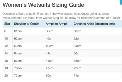 WETTIE 5/4 WOMEN SURF WETSUIT